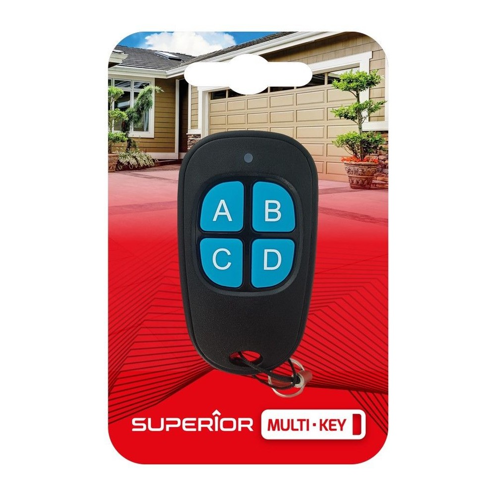 Self learning multifrequency gate remote control