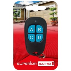 Self learning multifrequency gate remote control