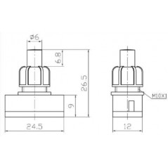 Interruttore con morsetti a vite stabile