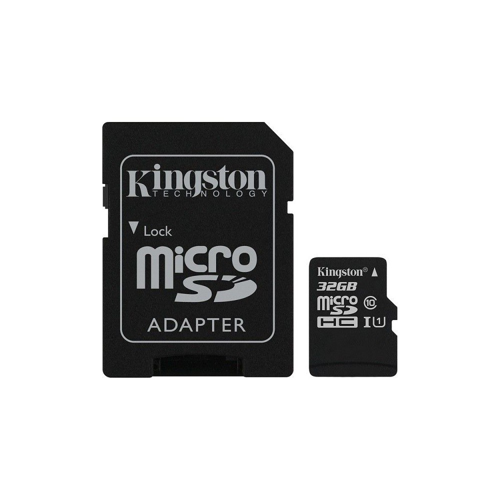 Micro SD HC kingston 32GB classe 10 con adattatore