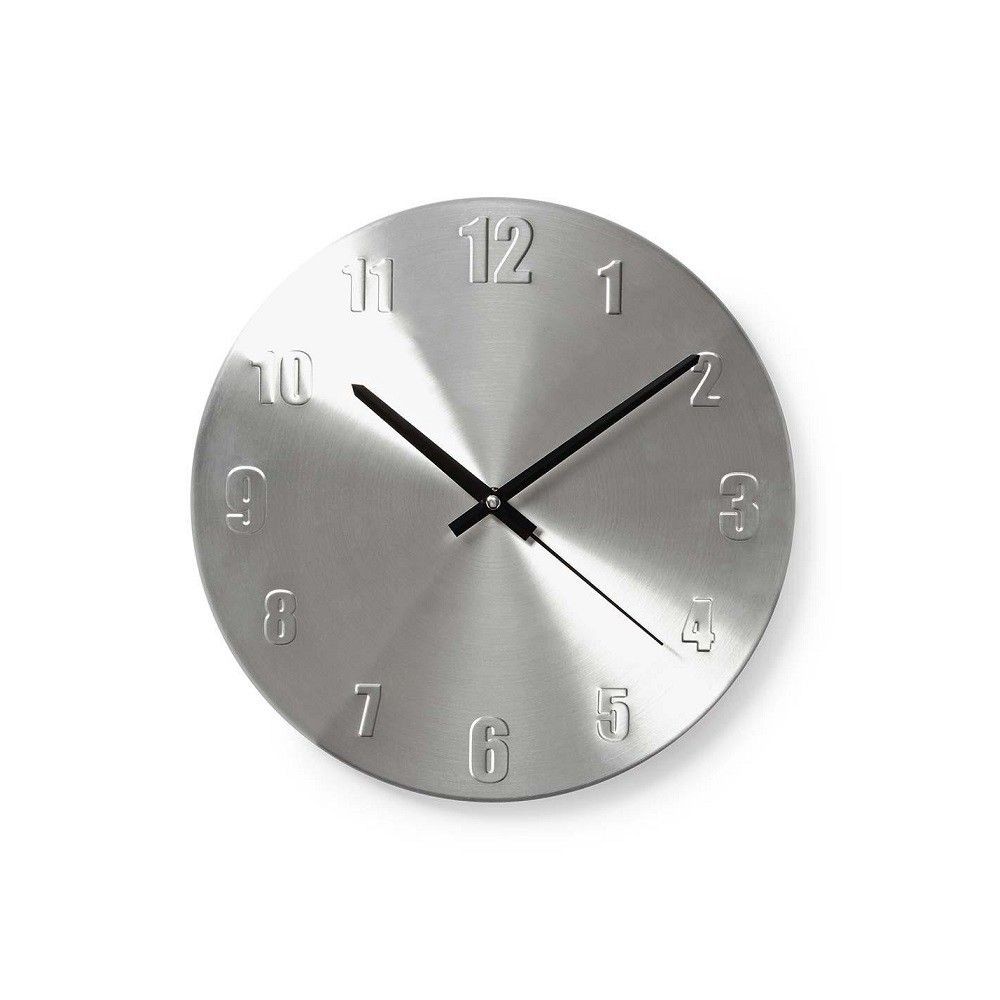 Wall clock 30cm silver