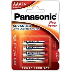 Batterie AAA Alcalina Panasonic ProPower 1.5V
