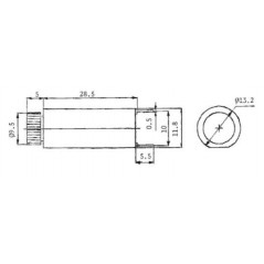 Vertical PCB 5x20 fuse holder
