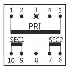 Encapsulated transformer 12 + 12V 6Va for PCB