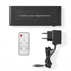 Multi-socket switch 3 4K HDMI 2.0 inputs