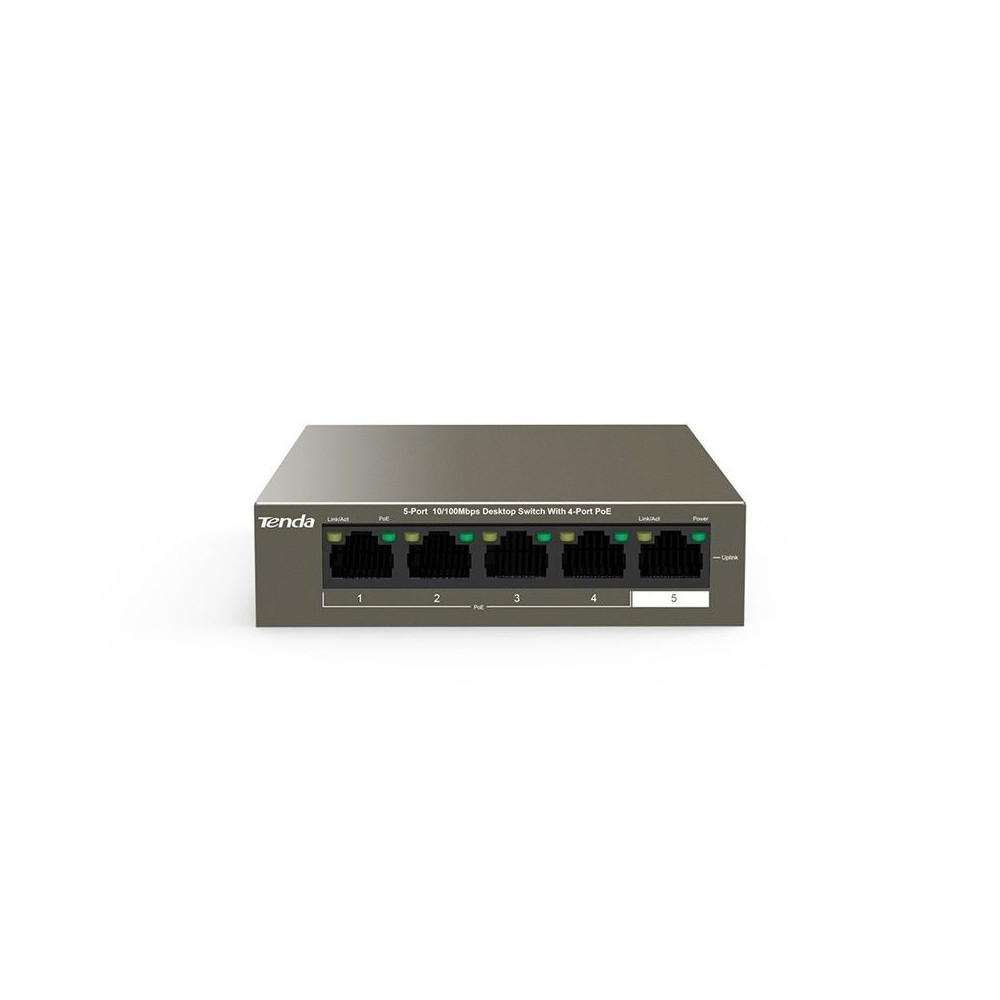 Switch LAN 5 port 10 100 Mbps POE TEF1105P-4-63W