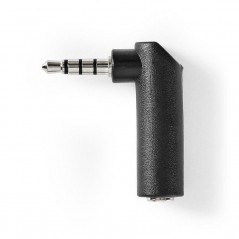 Audio adapter with 3.5mm angled microphone