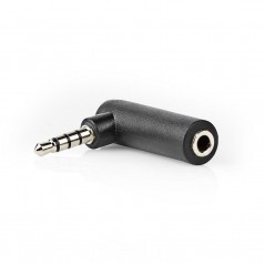 Audio adapter with 3.5mm angled microphone