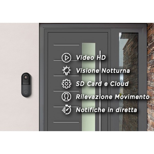 Outdoor video door phone with wireless IP doorbell