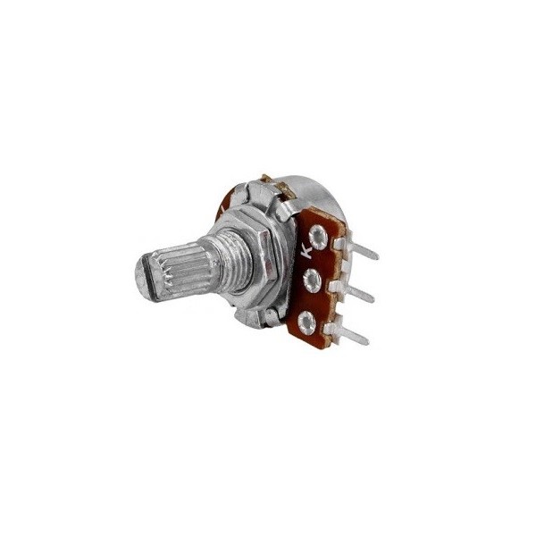 Metallic linear 500K ohm potentiometer