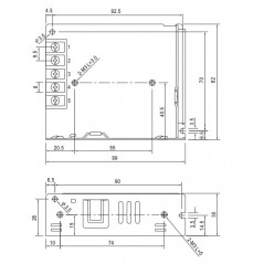 24V DC 2.2A professional power supply LRS-50-24