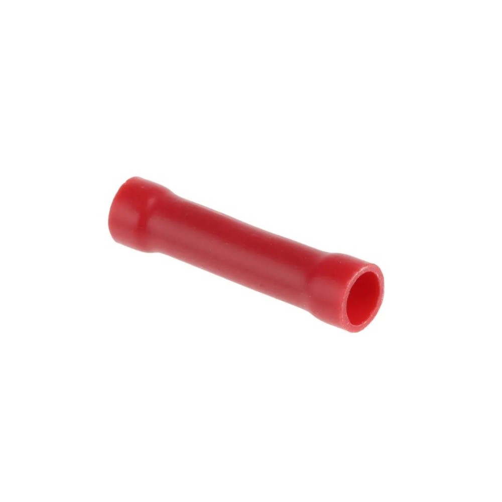 Red insulated 1.5mm junction tube to be crimped