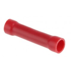 Red insulated 1.5mm junction tube to be crimped