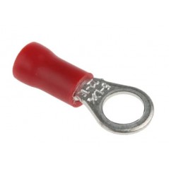 Cable lug M5 red insulated 5.3mm