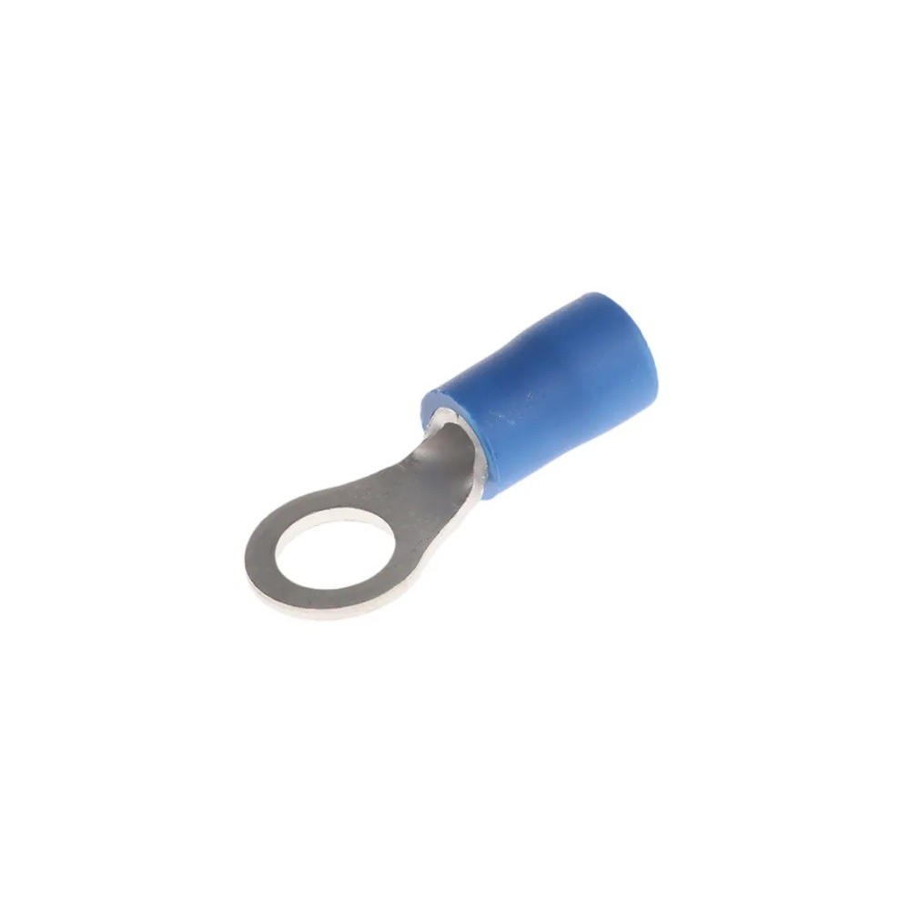 Blue insulated M5 eyelet cable lugs 5.3mm