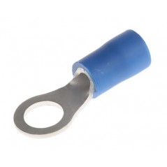 Blue insulated M5 eyelet cable lugs 5.3mm