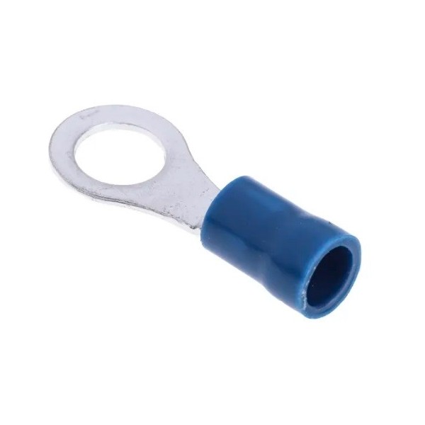 Capicorda occhiello M6 isolato blu 6.4mm