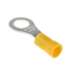 Yellow insulated M8 eyelet cable lugs 8.4mm