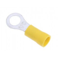 Capicorda occhiello M6 isolato giallo 6.4mm