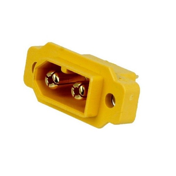 2-pole XT60 male panel DC power supply connector
