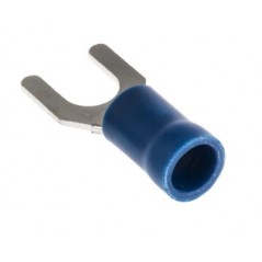 Capicorda a forcella M5 isolata blu 5.3mm