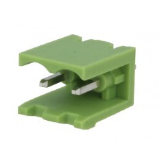 Removable 2-pole male straight terminal 5mm length for PCB