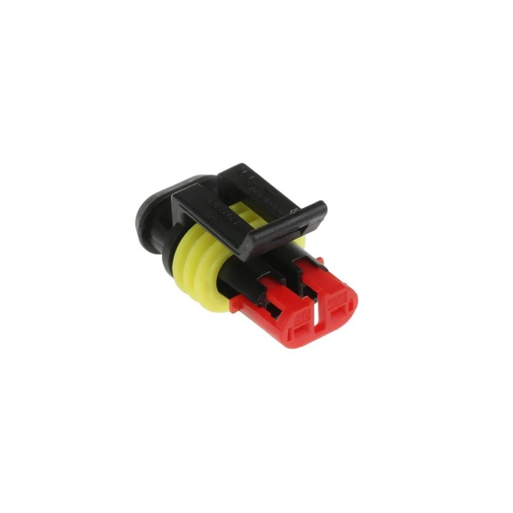 2-pole female connector SUPER SEAL 1.5 AMP 282080-1