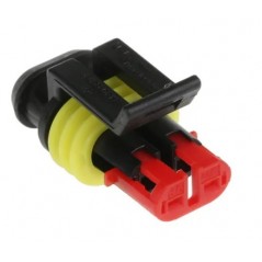2-pole female connector SUPER SEAL 1.5 AMP 282080-1