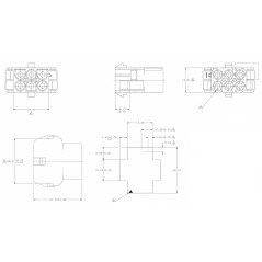 Connettore 6 poli femmina AMP MATE-N-LOK 1-480705-0