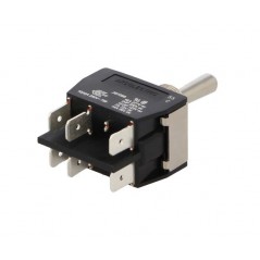 Unstable bipolar lever switch (ON) -OFF- (ON) BULGIN