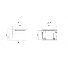 Contenitore in plastica 51x48.9x36.2mm stagno IP65