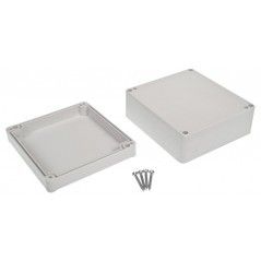 Plastic case 125.3x115.4x58.1mm IP65 waterproof