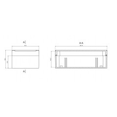 Contenitore in plastica 158.2x82.2x54.9mm stagno IP65