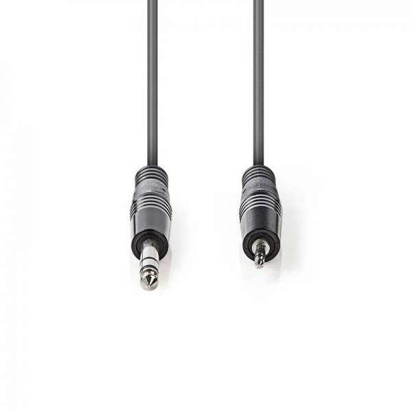 Cavo audio jack 6.3mm - jack 3.5mm stereo 1.5mt