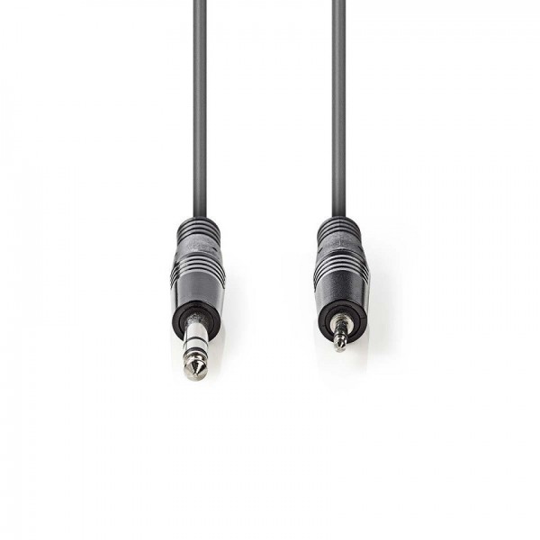 Audio cable 6.3mm jack - 3.5mm stereo jack 3mt