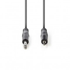 Audio cable 6.3mm jack - 3.5mm stereo jack 3mt