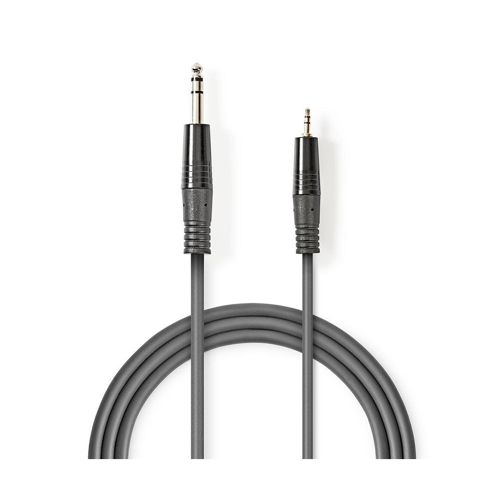 Audio cable 6.3mm jack - 3.5mm stereo jack 3mt