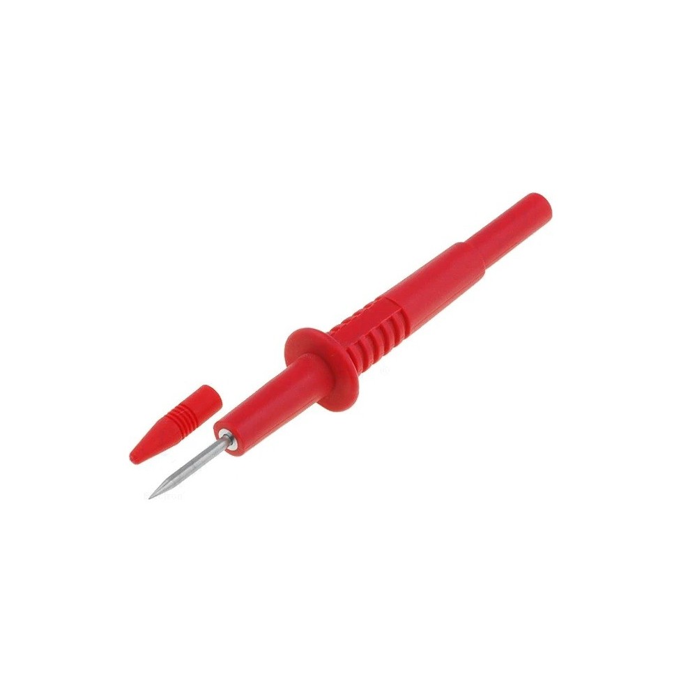Replacement red tip for tester with rear banana female socket