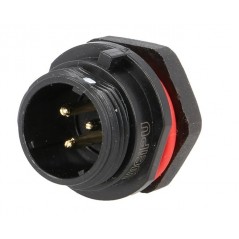 WEIPU SP13 3-pole male IP68 panel connector