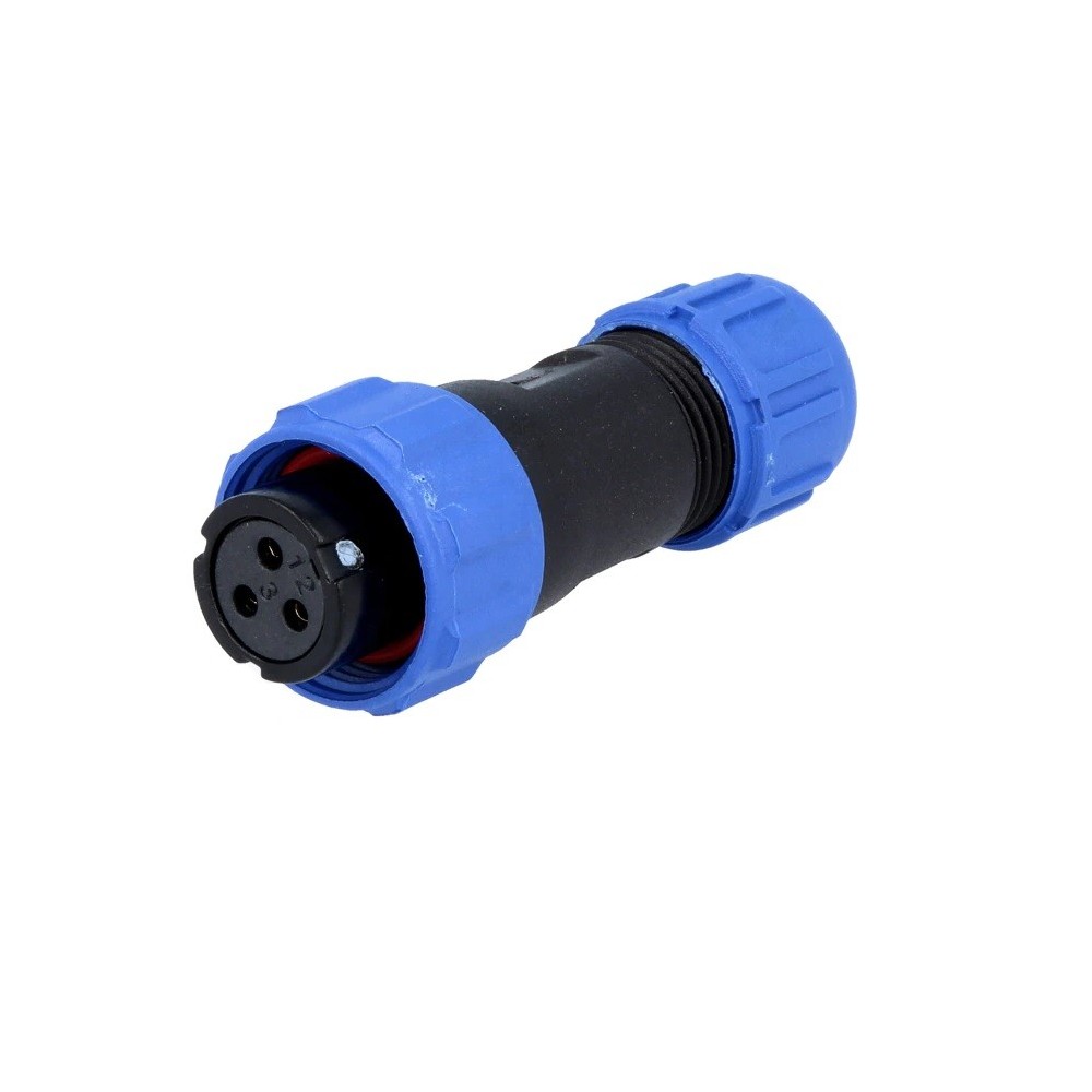 WEIPU SP13 3-pole female IP68 flying connector