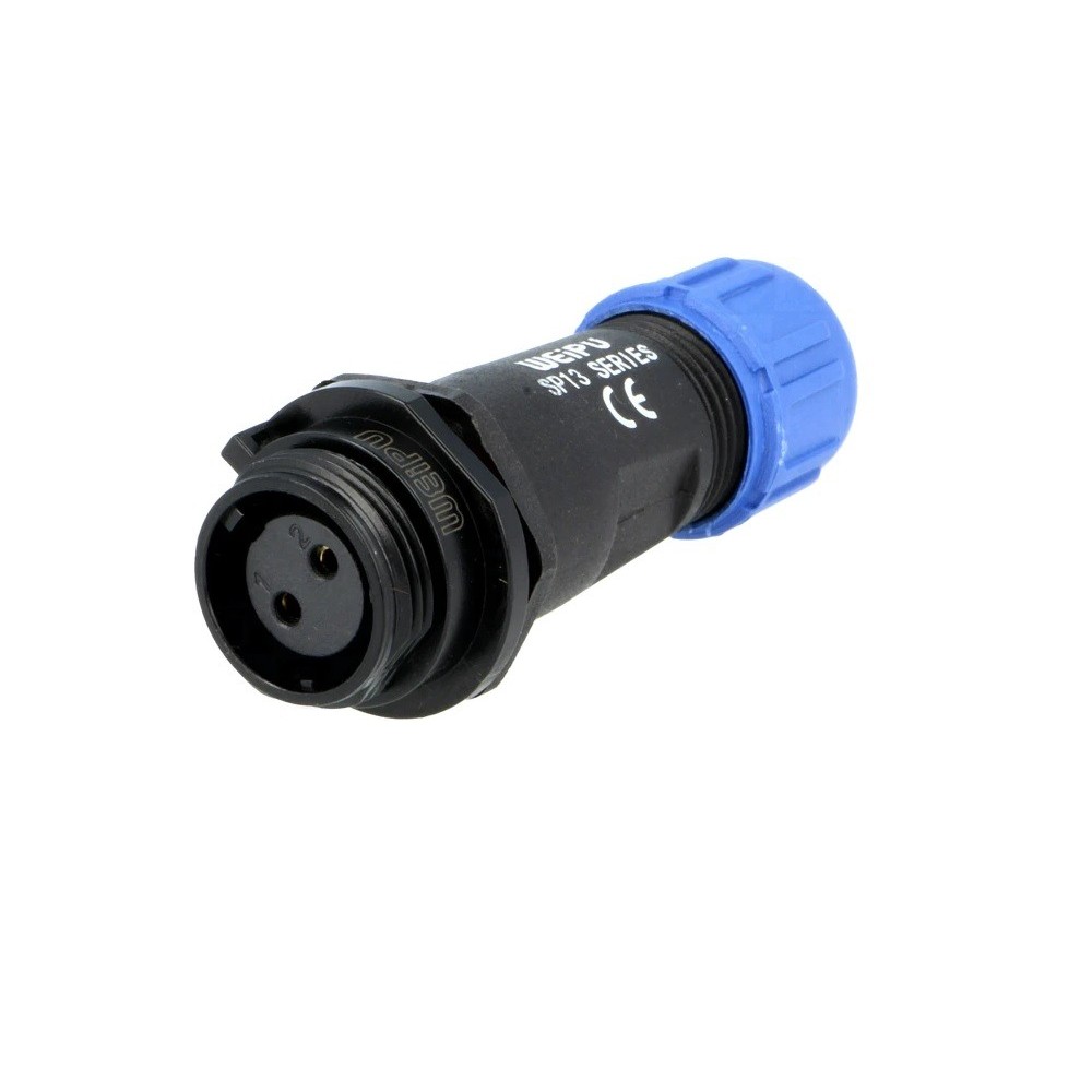 WEIPU SP13 2-pole female IP68 flying connector