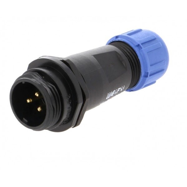 WEIPU SP13 3-pole male IP68 flying connector
