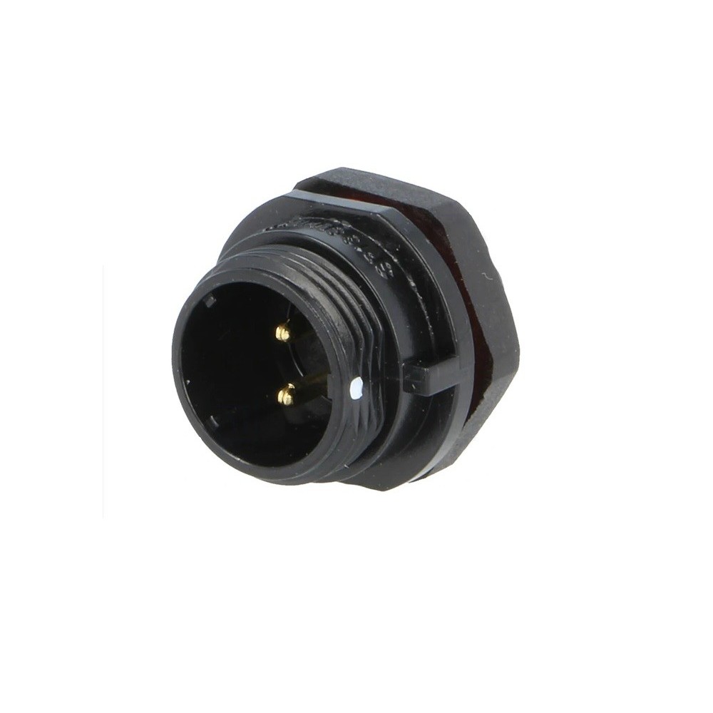 WEIPU SP13 2-pole male IP68 panel connector