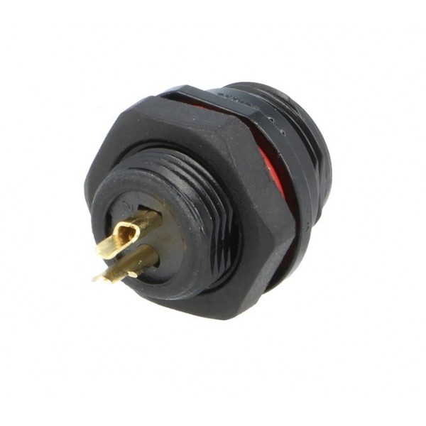 WEIPU SP13 2-pole male IP68 panel connector