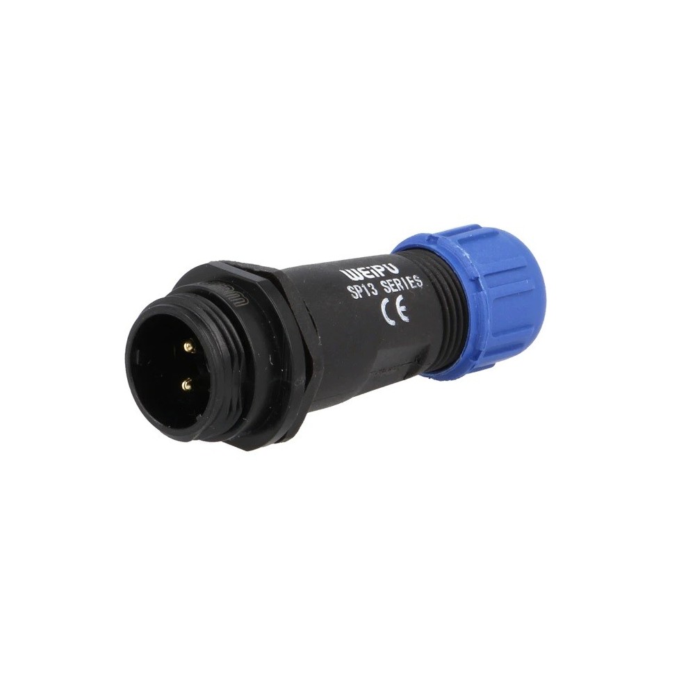 WEIPU SP13 2-pole male IP68 flying connector