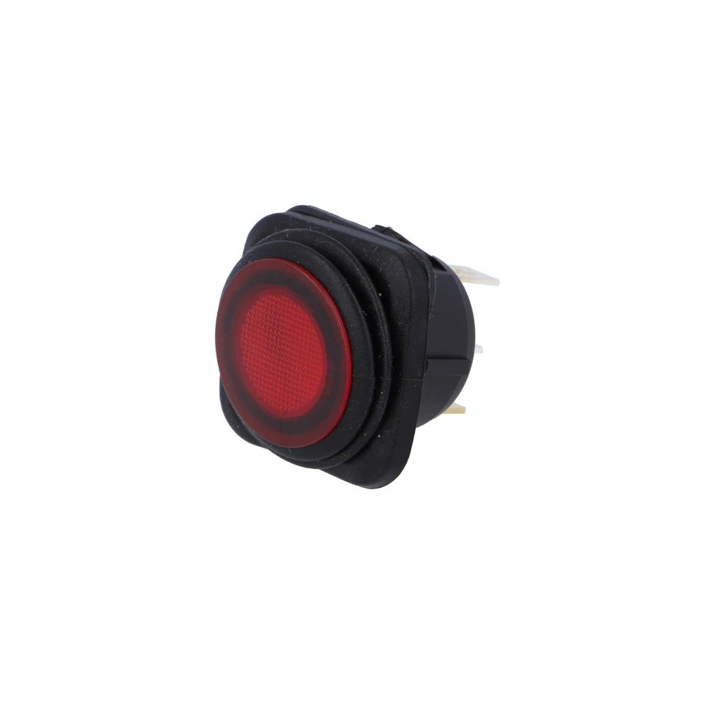 Interruttore a bascula IP65 rosso 230V