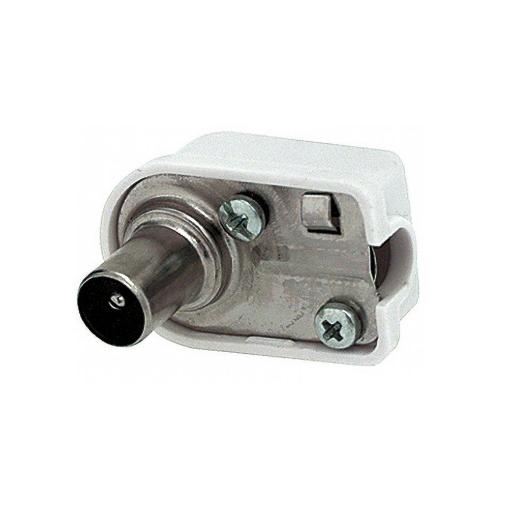 Angled 13mm coaxial antenna plug