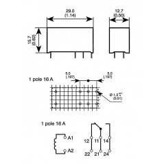 12V 16A relay 1 SCHRACK exchange