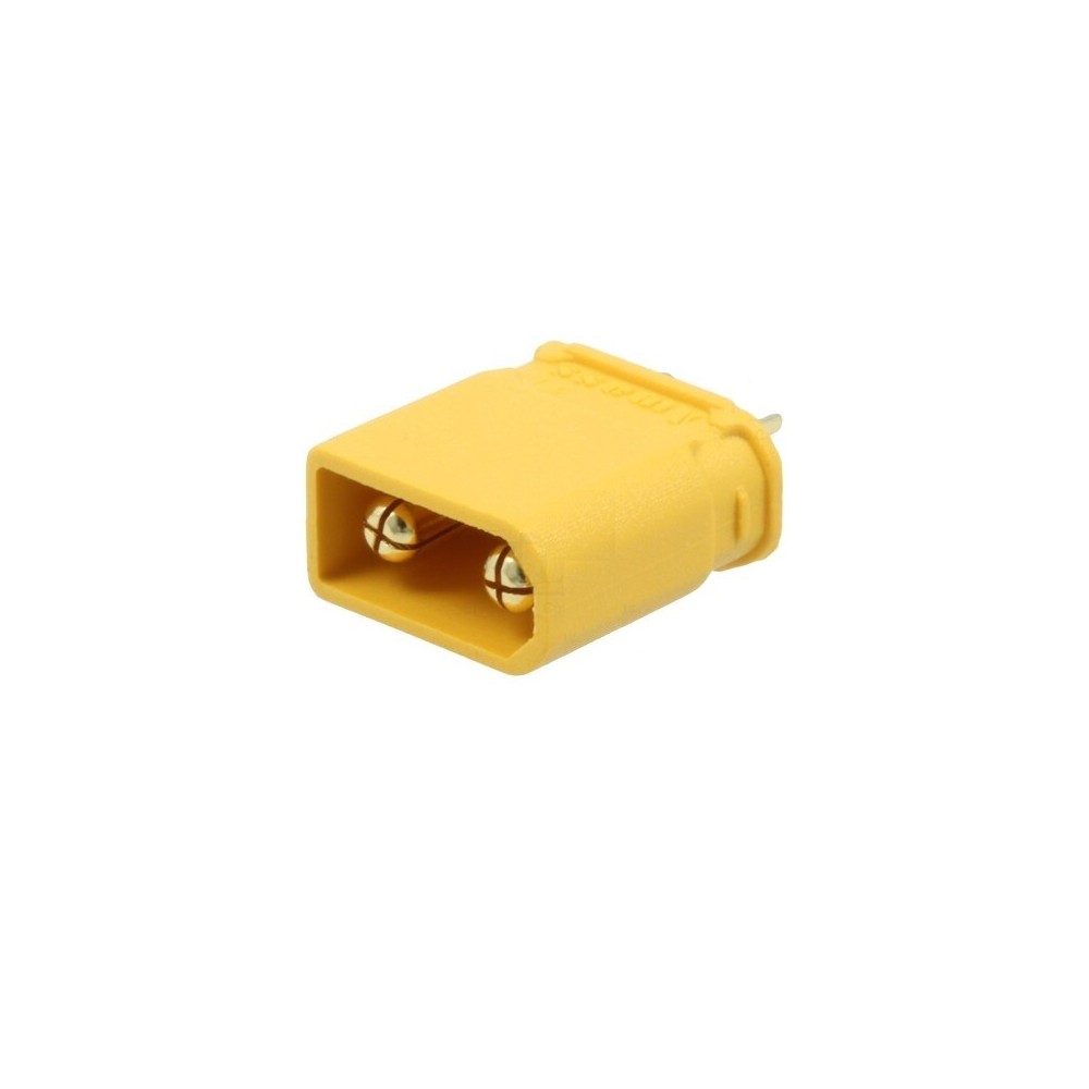 Male connector for 2-pole DC power supply XT30