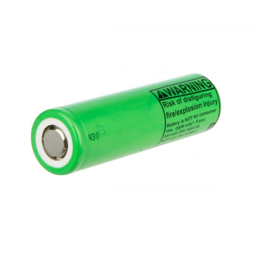 Batteria LiIon 3.6V 3.5A 18650 con polo flat LG